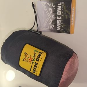 Hammock single person pink and grey